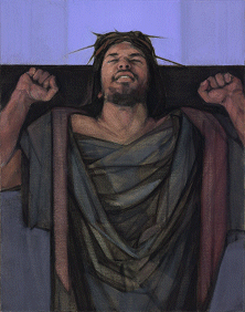 Station 11 - Jesus Is Nailed To The Cross© by Janet McKenzie